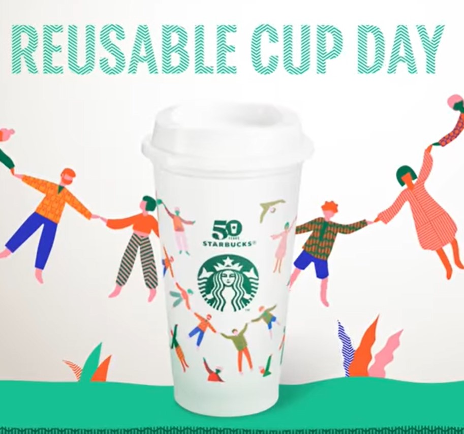 Starbucks 星巴克 50週年 購買任何手調飲品 免費獲贈限量版可重用星巴克杯