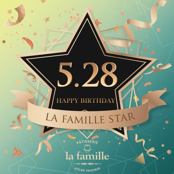 La Famille  5月生日之星可免費選擇一件10cm的戚風小蛋糕